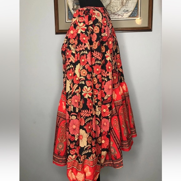 Chic Boho Crush style Long Sleeve Multicolor Floral Modern style Sz.2xl - Picture 4 of 8